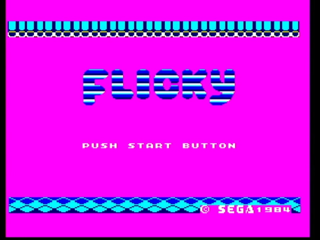 Flicky title screen