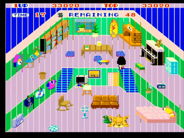 Yohko's apartment, but with lines covering one set