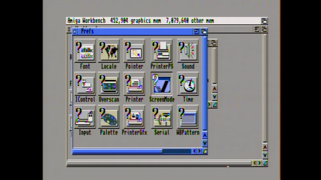 The Commodore Amiga desktop
