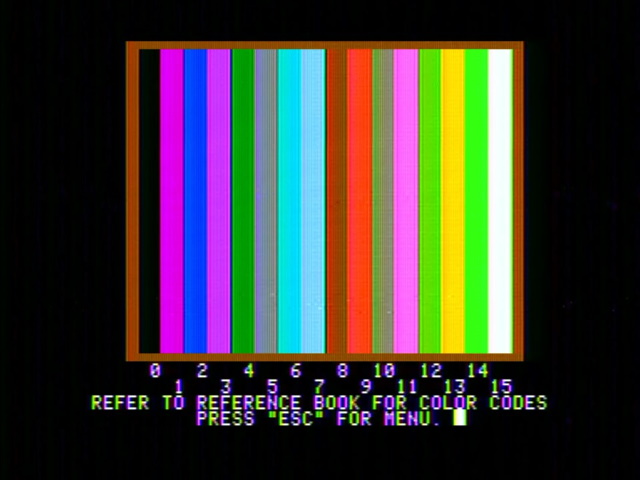 The Apple II's lores graphics mode