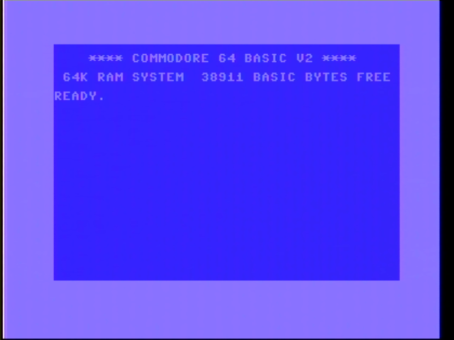 Commodore 64 BASIC screen