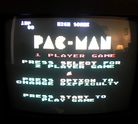 Pac-Man running on an Atari 8-bit computer