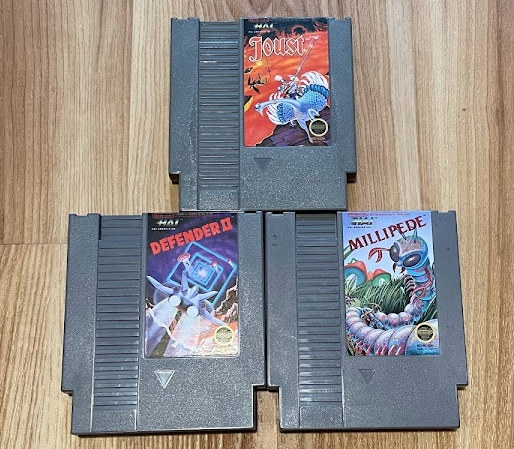 The 3 game cartridges