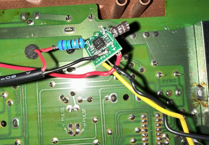 A little circuit built around a video chip