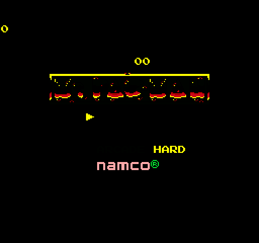 A mostly broken Ms Pac-Man title screen on Master System