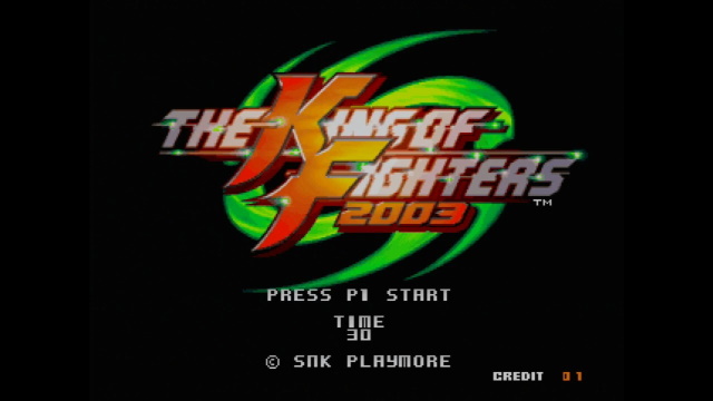 King of Fighters 2003 title screen