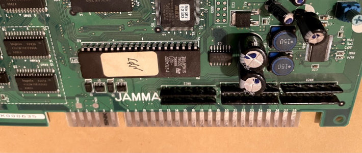A JAMMA end connector