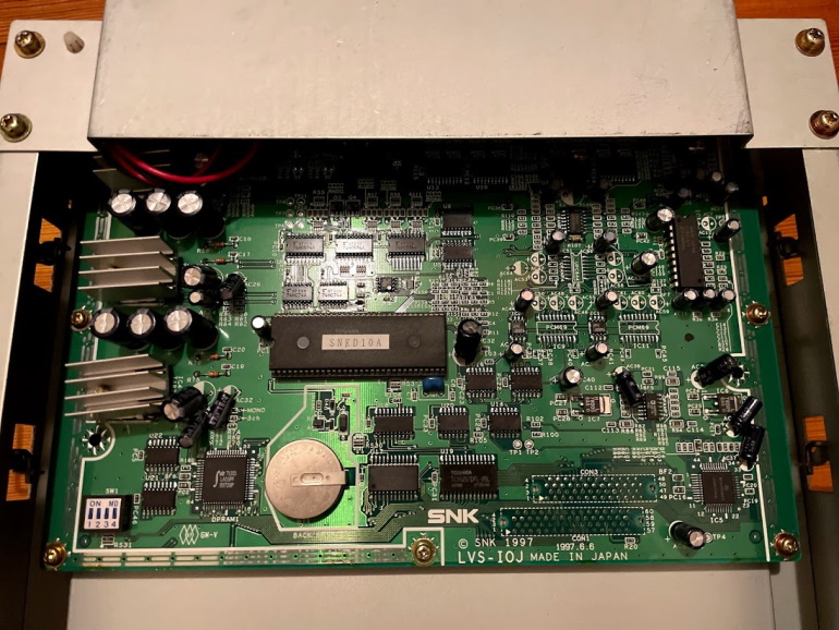 Hyper Neo Geo IO board underside; LVS-IOJ