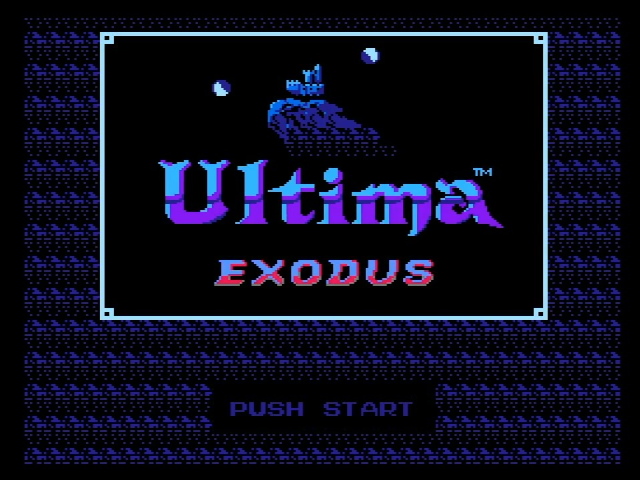 Ultima Exodus title screen