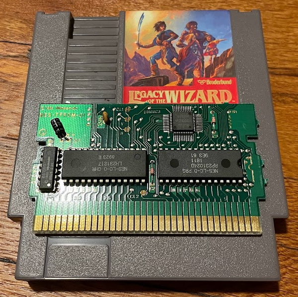 Legacy of the Wizard with a board on top. The MMC3 is the same as above