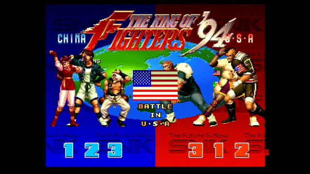 King of Fighters '94 team select screen
