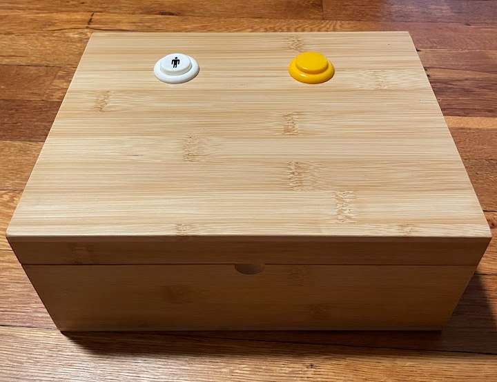The box is now a controller; it has start and coin buttons