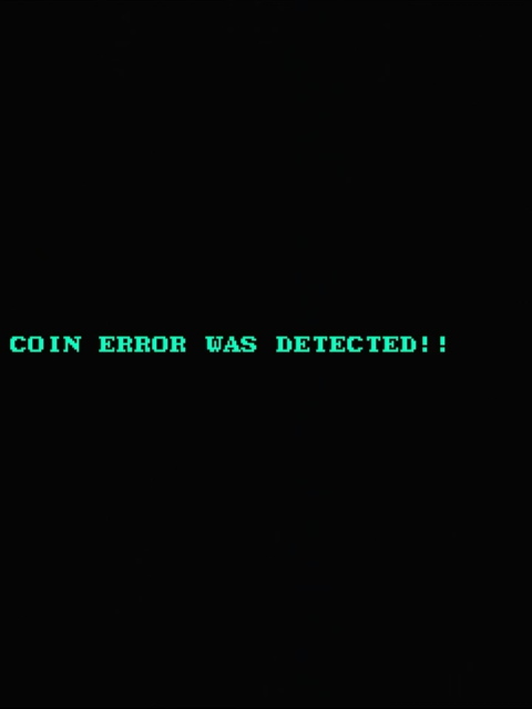 COIN ERROR WAS DETECTED in cyan text