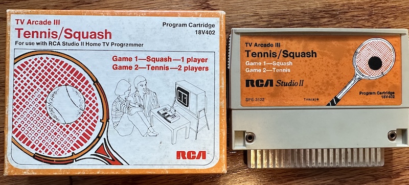 RCA Studio II cartridge and its box