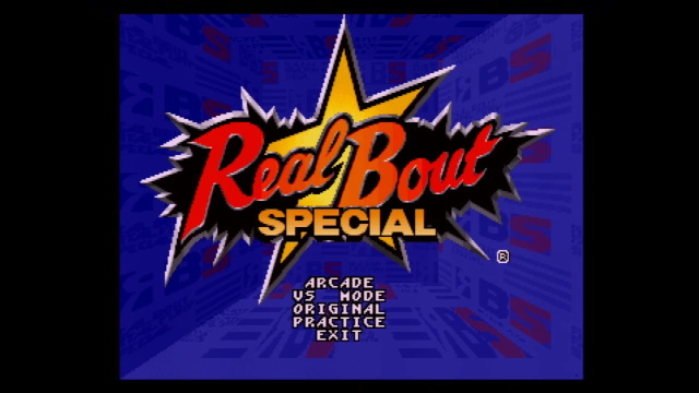 Real Bout Special title screen