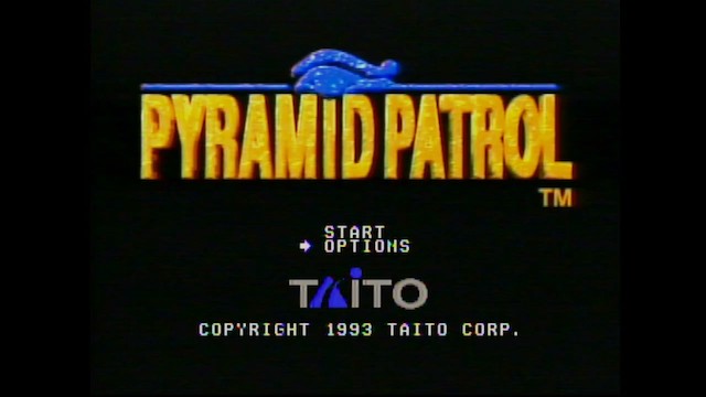The title screen of Pyramid Patrol