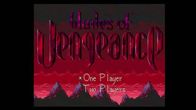 Blades of Vengeance on a Sega CDX over RGB