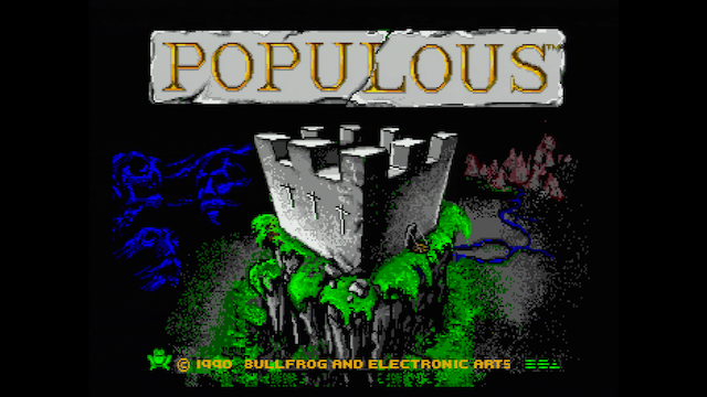 Populous running on a Model 2 Mega Drive, despite not having TMSS!