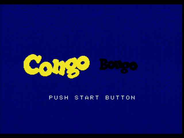 Congo Bongo title screen