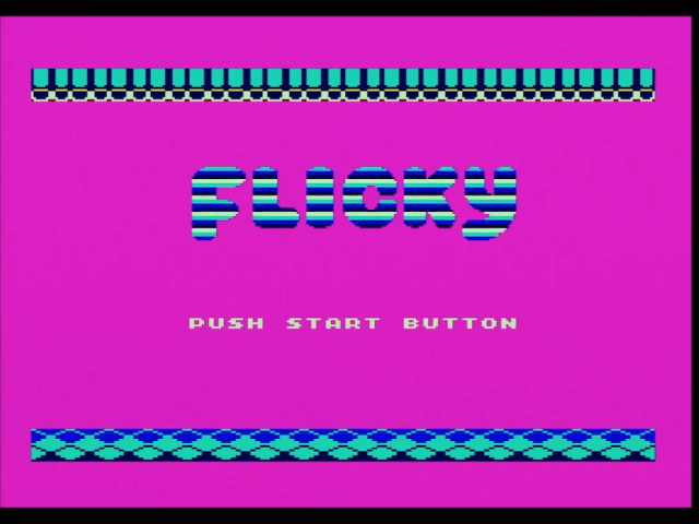 Flicky title screen