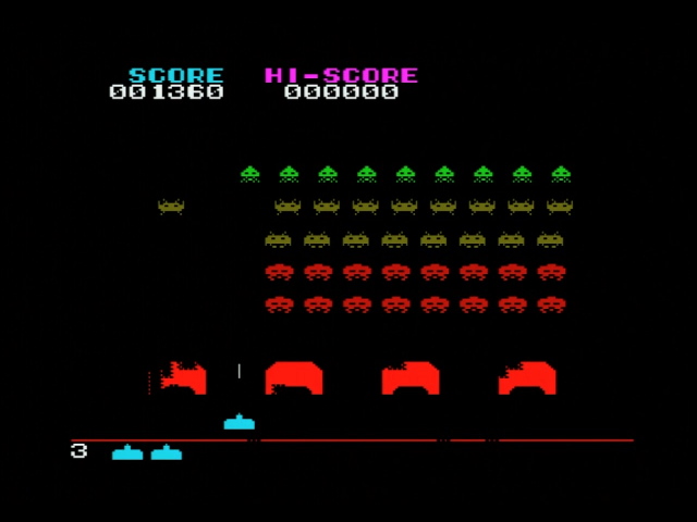 Space Invaders gameplay
