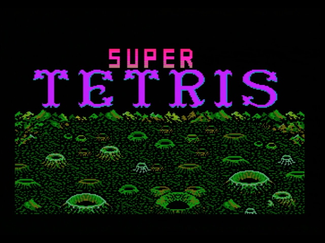 Super Tetris title screen