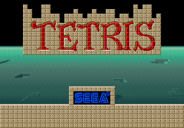 Tetris System 16 title screen