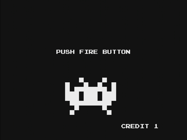 An excited invader telling you to press the fire button