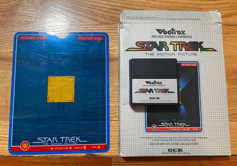 Star Trek the Motion Picture for Vectrex, with overlay