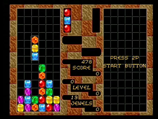 Columns playing on Genesis hardware