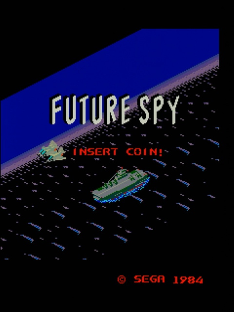Future Spy title screen, but now at night