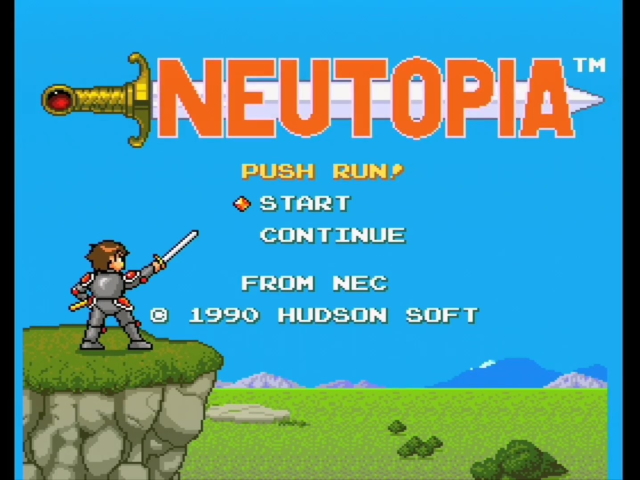 Neutopia title screen