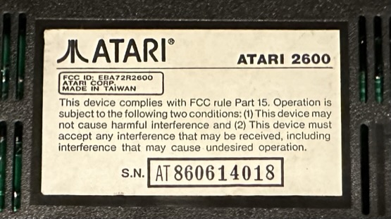 Serial information from Atari Corp.