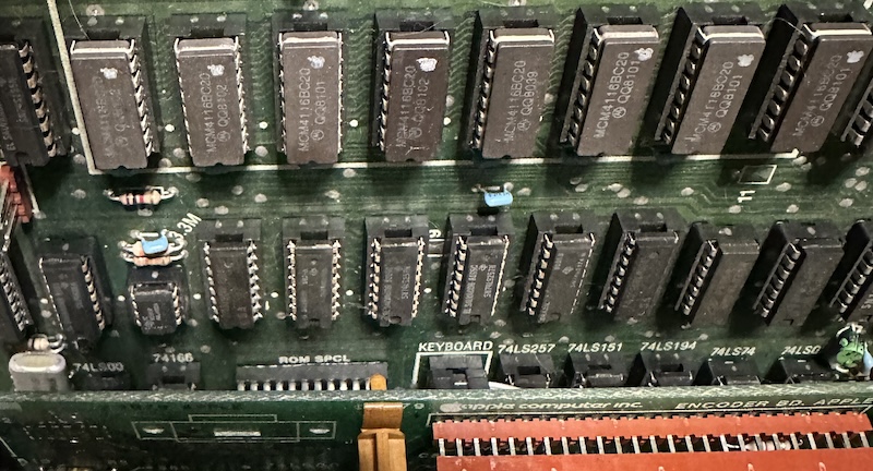 ROM SPCL is underneath the keyboard PCB. It is only visible by the edge of its socket