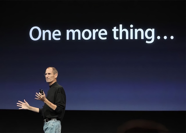 Steve Jobs saying 'One More Thing'