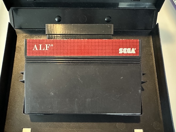 ALF for the Master System with a cartridge slot on top