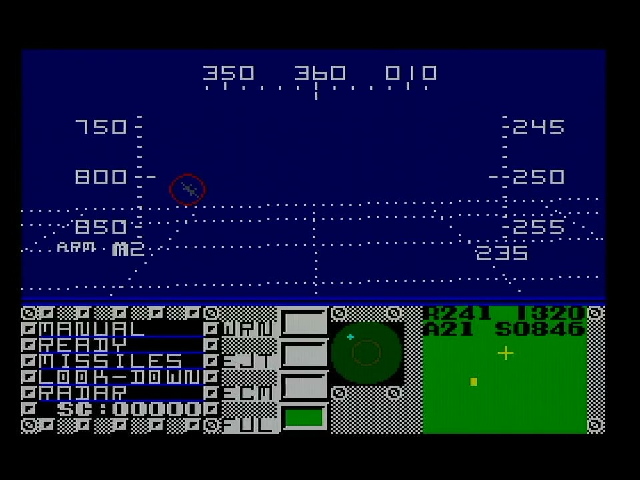 F-16 Fighting Falcon gameplay. It is very few colors