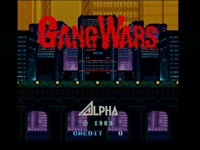 GANG WARS title screen