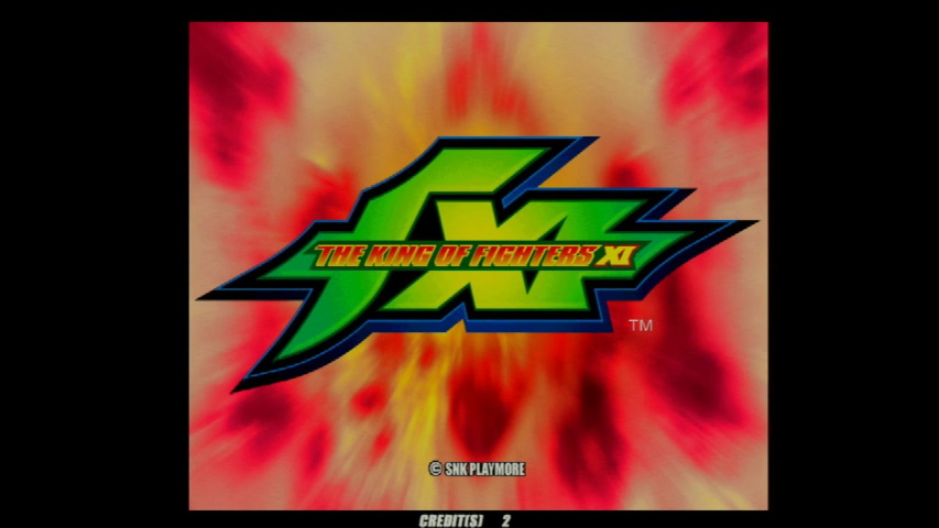 Title screen of KOF XI