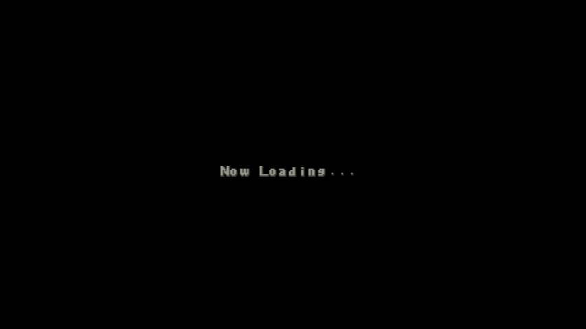 Now Loading, on a black background