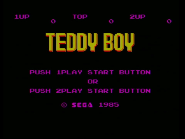 Teddy Boy title screen. Note lack of Blues