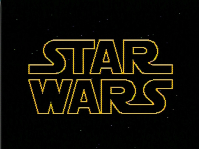 Star Wars logo in composite