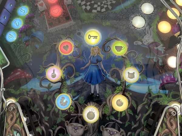 light? emitted from MY diodes? Alice on the art surrounded by lights