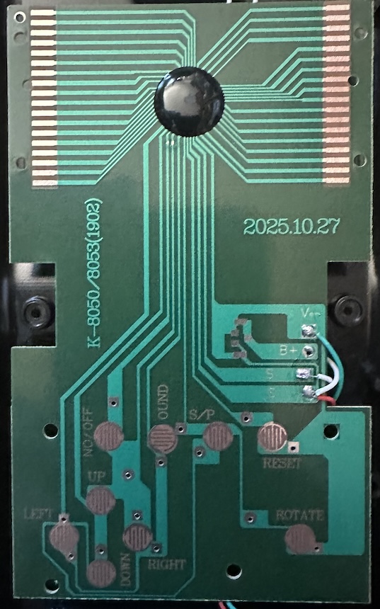 more modern than we believed The PCB labeled 2025.10.27