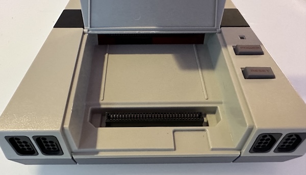 AVS showing its two cartridge slots, one vertical and one horizontal inside