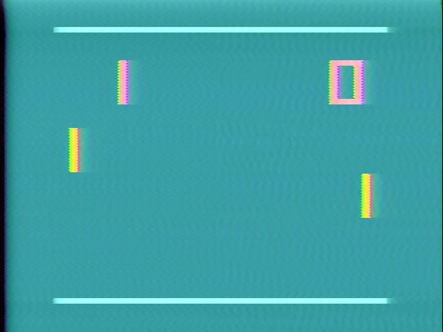Shooting game, on a cyan background