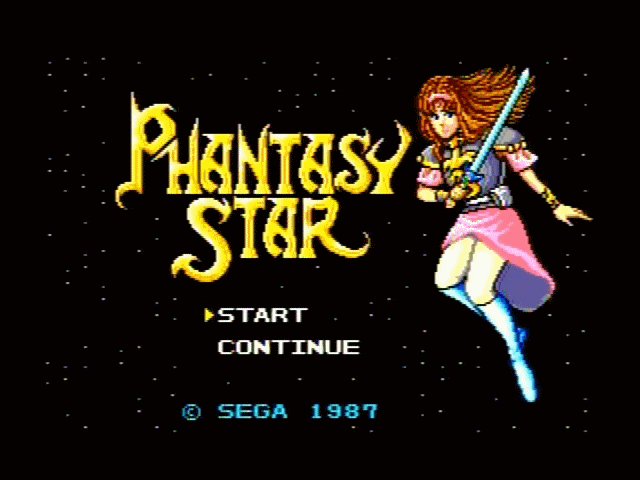 Phantasy Star Title Screen