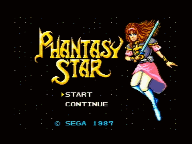 Phantasy Star Title Screen