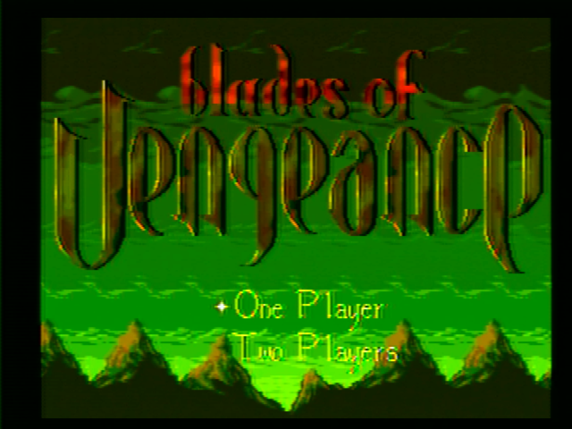 Blades of Vengeance title screen