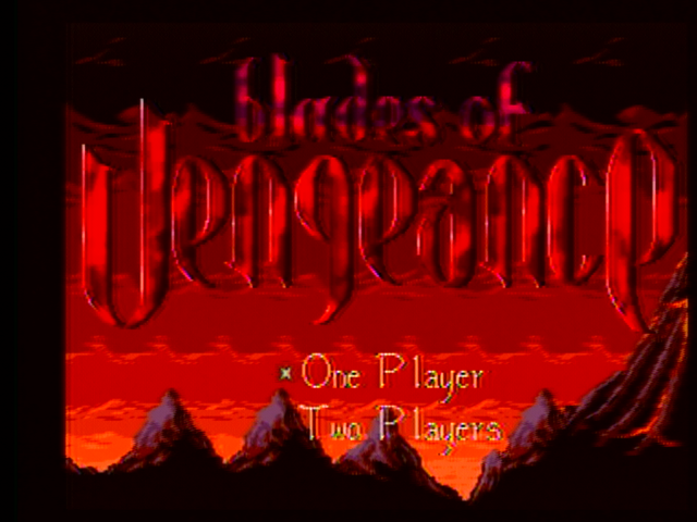 Blades of Vengeance title screen